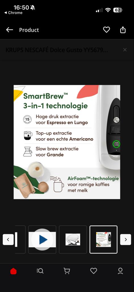 KRUPS NESCAFÉ Dolce Gusto YY5679 Koffiemachine Wit, Ophalen, Koffiepads en cups, Koffiemachine, Zo goed als nieuw