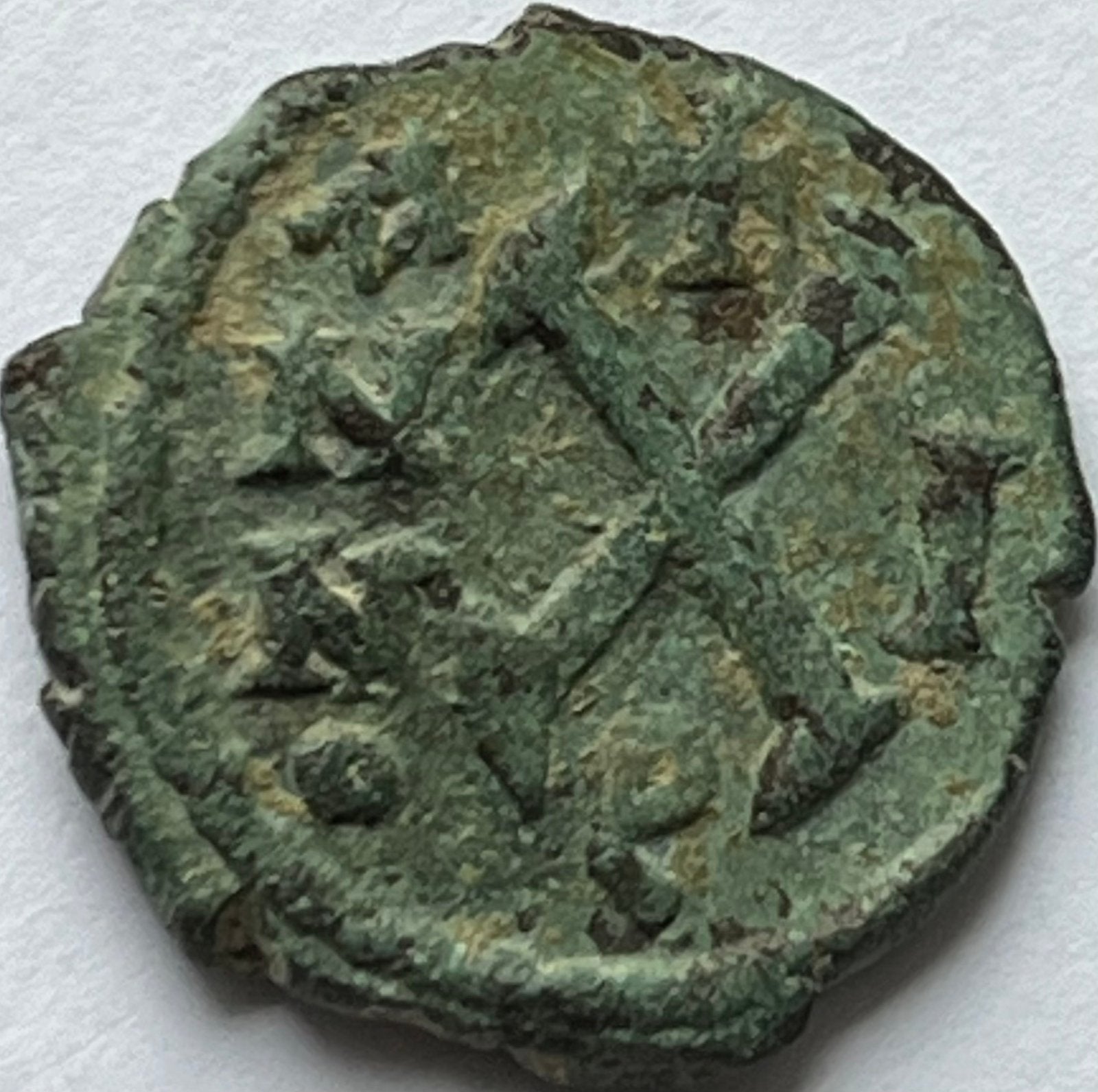Byzantijnse Rijk tien nummi Maurice Tiberius, Ophalen of Verzenden, Overige landen, Losse munt