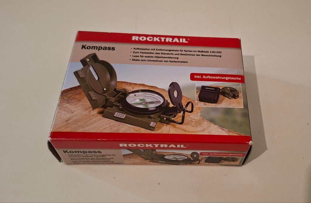 Kompas voor hiking en kamperen - Rocktrail, Ophalen of Verzenden, Gebruikt