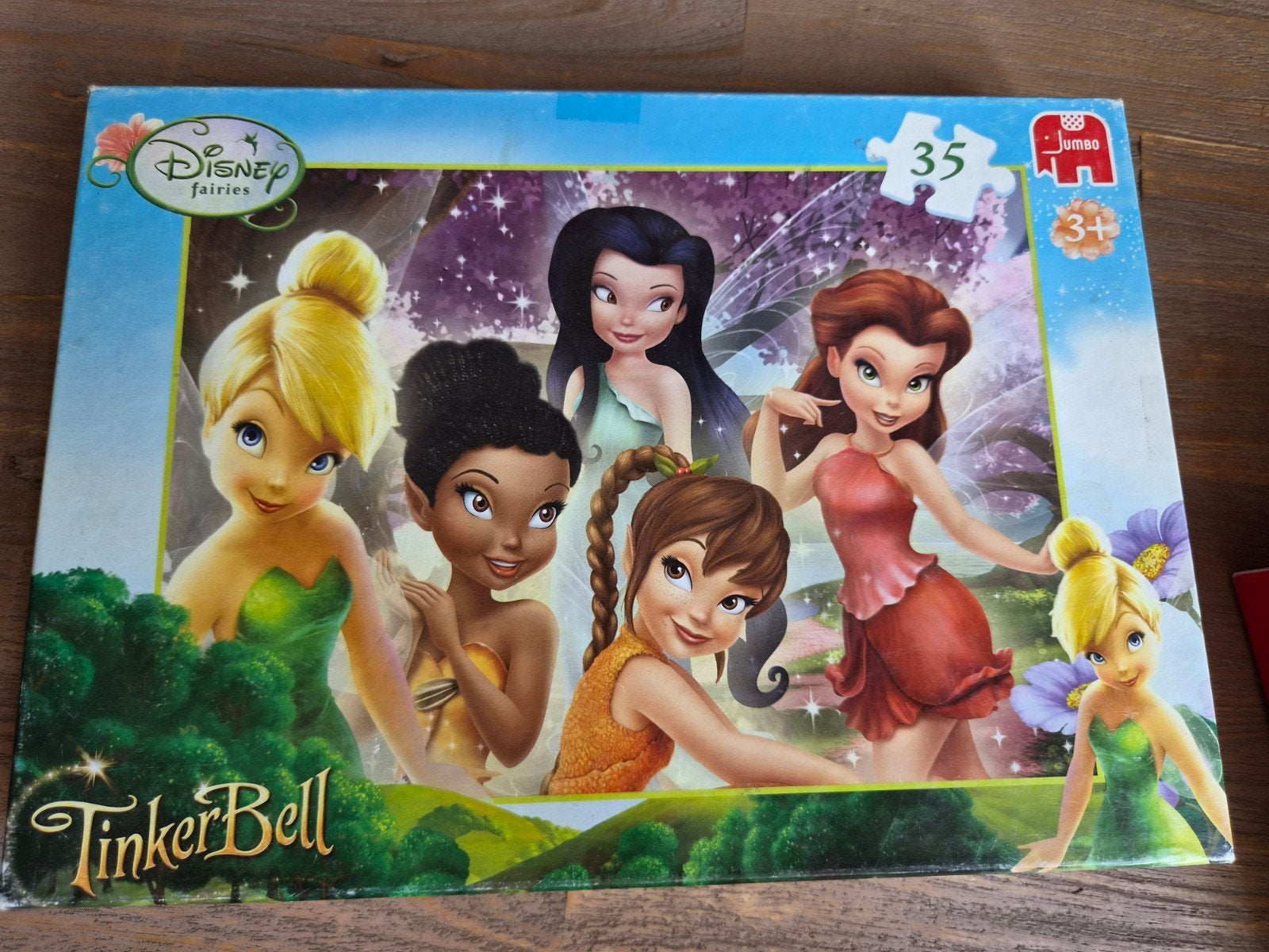 Disney tinkelbell puzzel, Ophalen of Verzenden, 10 tot 50 stukjes, Gebruikt, 4 tot 6 jaar