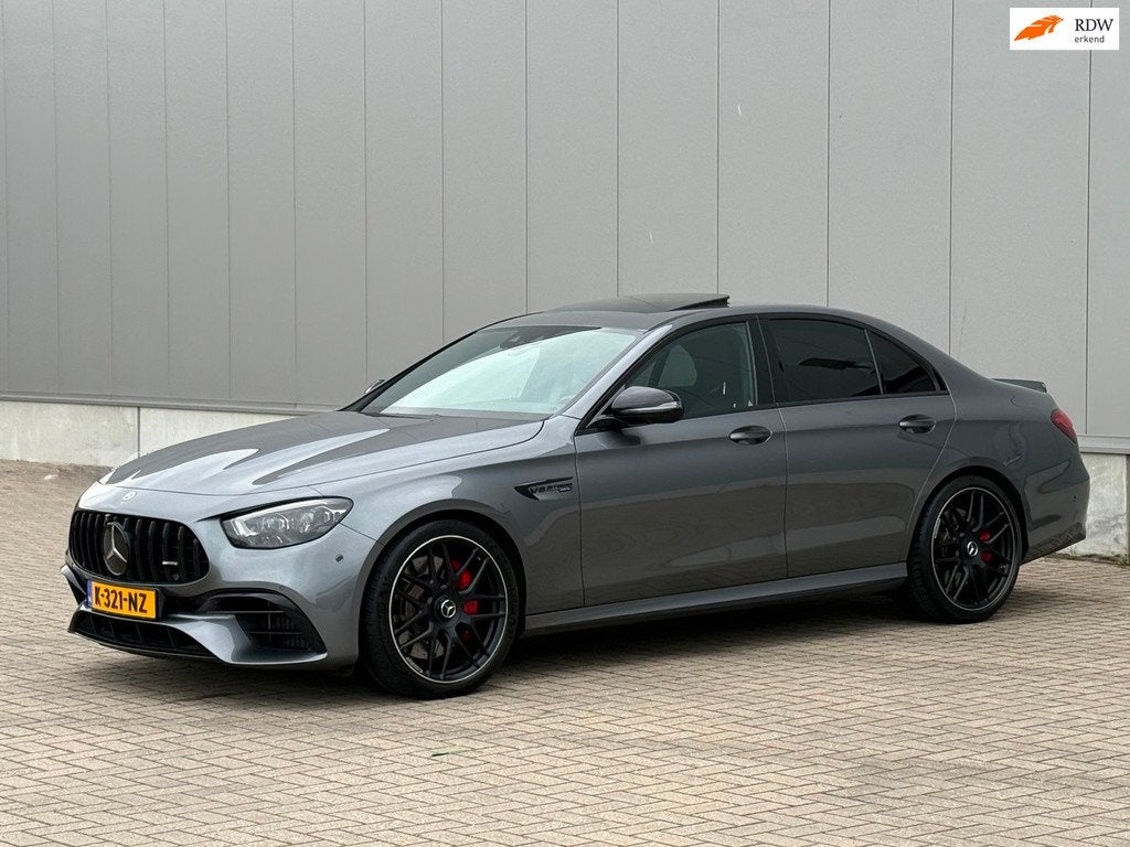 Mercedes-Benz E-klasse AMG 63 S 4MATIC+ BURMESTER HUD PANO V, Auto's, Mercedes-Benz, Automaat, Gebruikt, Adaptive Cruise Control