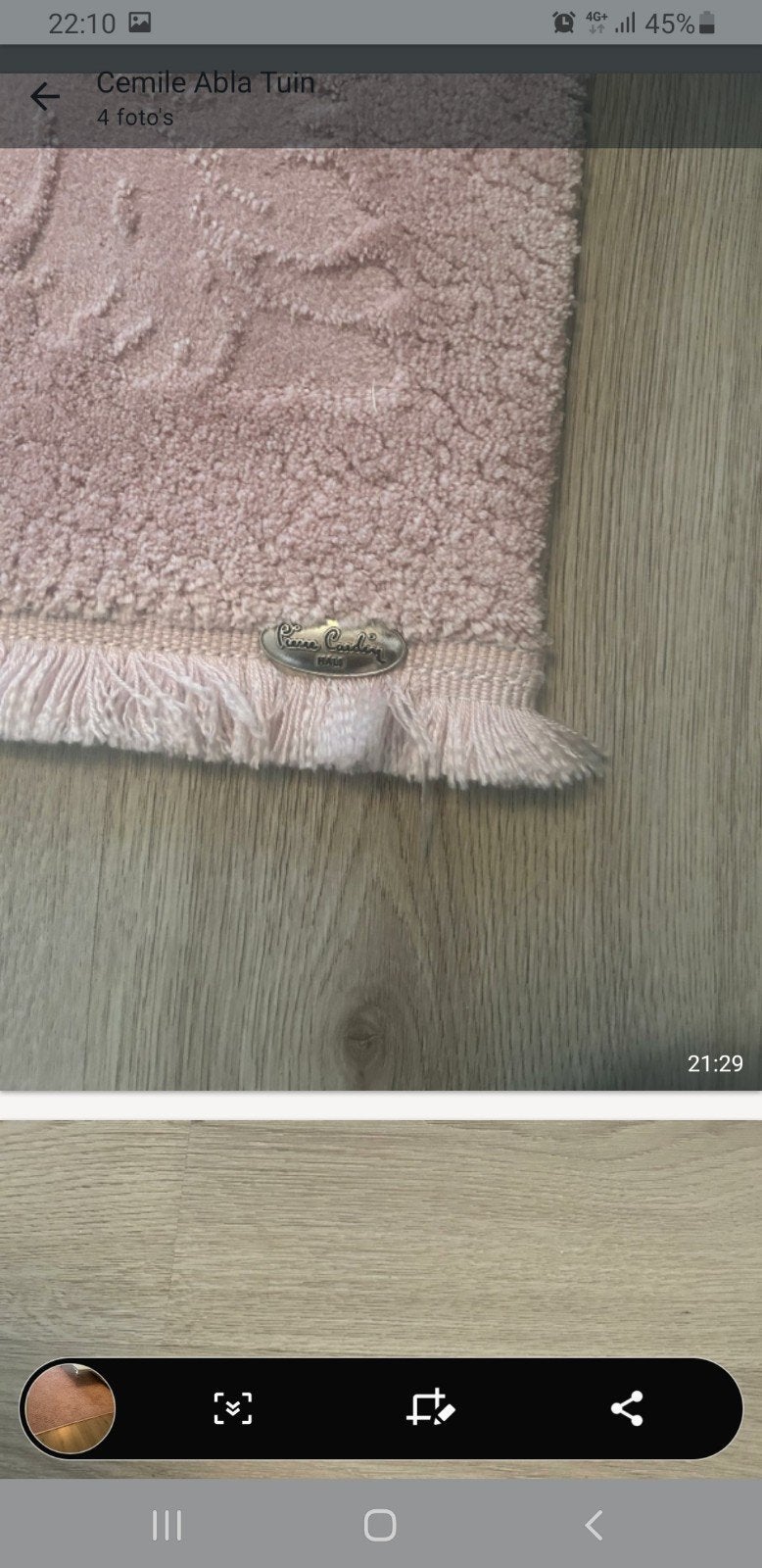 Vloerkleed, Ophalen, Gebruikt, Rechthoekig, 200 cm of meer