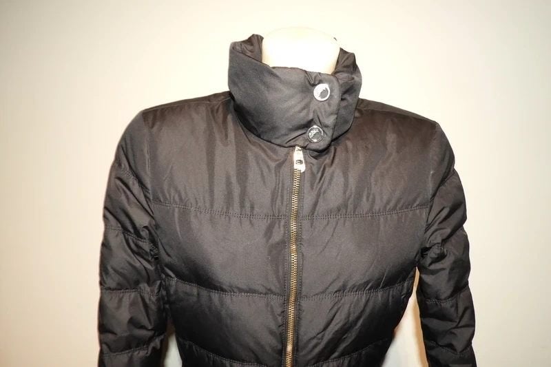 Versace Collection zwarte dons jas meduse hardware goud I42, Verzenden, Zwart, Versace Collection, Maat 36 (S)