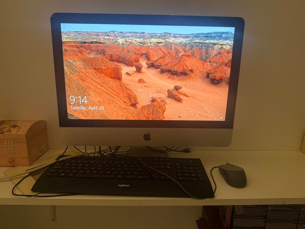 Apple Imac Prima werkend, Computers en Software, Apple Desktops, Ophalen, Gebruikt, 2 tot 3 Ghz, HDD