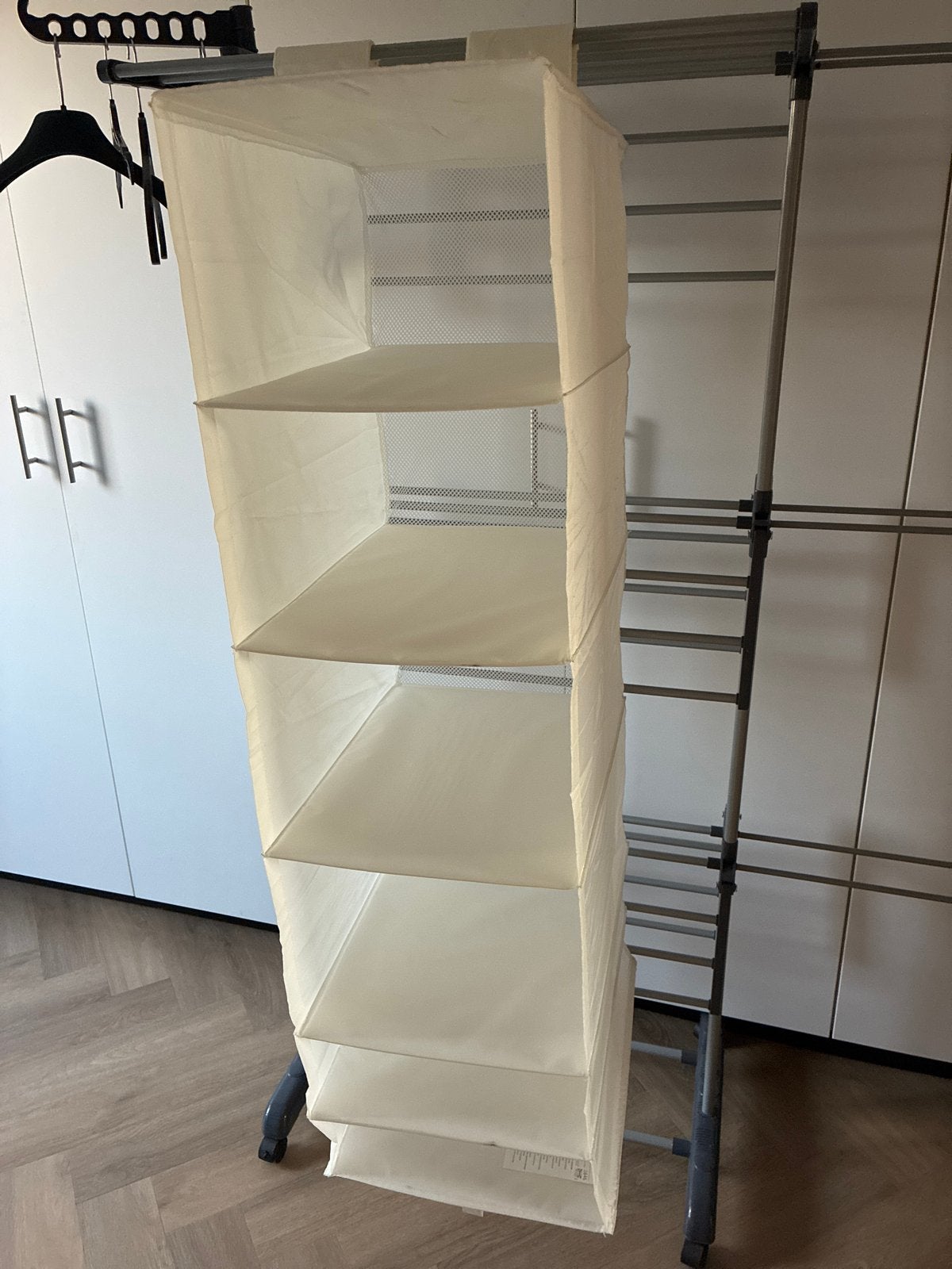 IKEA Skubb hangende organizer, 6 vakken, wit, Ophalen, Zo goed als nieuw, Kunststof, 100 tot 150 cm