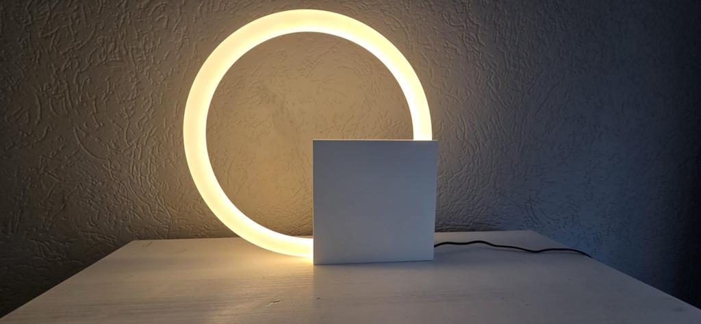 Circle lamp TC 6 Aldo van de Nieuwelaar, Ophalen of Verzenden, Zo goed als nieuw, Minder dan 50 cm