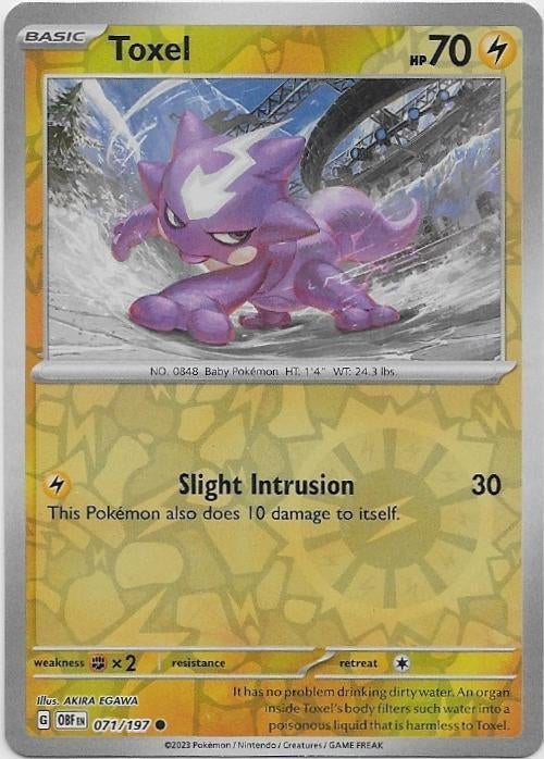 Obsidian Flames,  Toxel [reverse] 71/197, Verzenden, Nieuw, Losse kaart