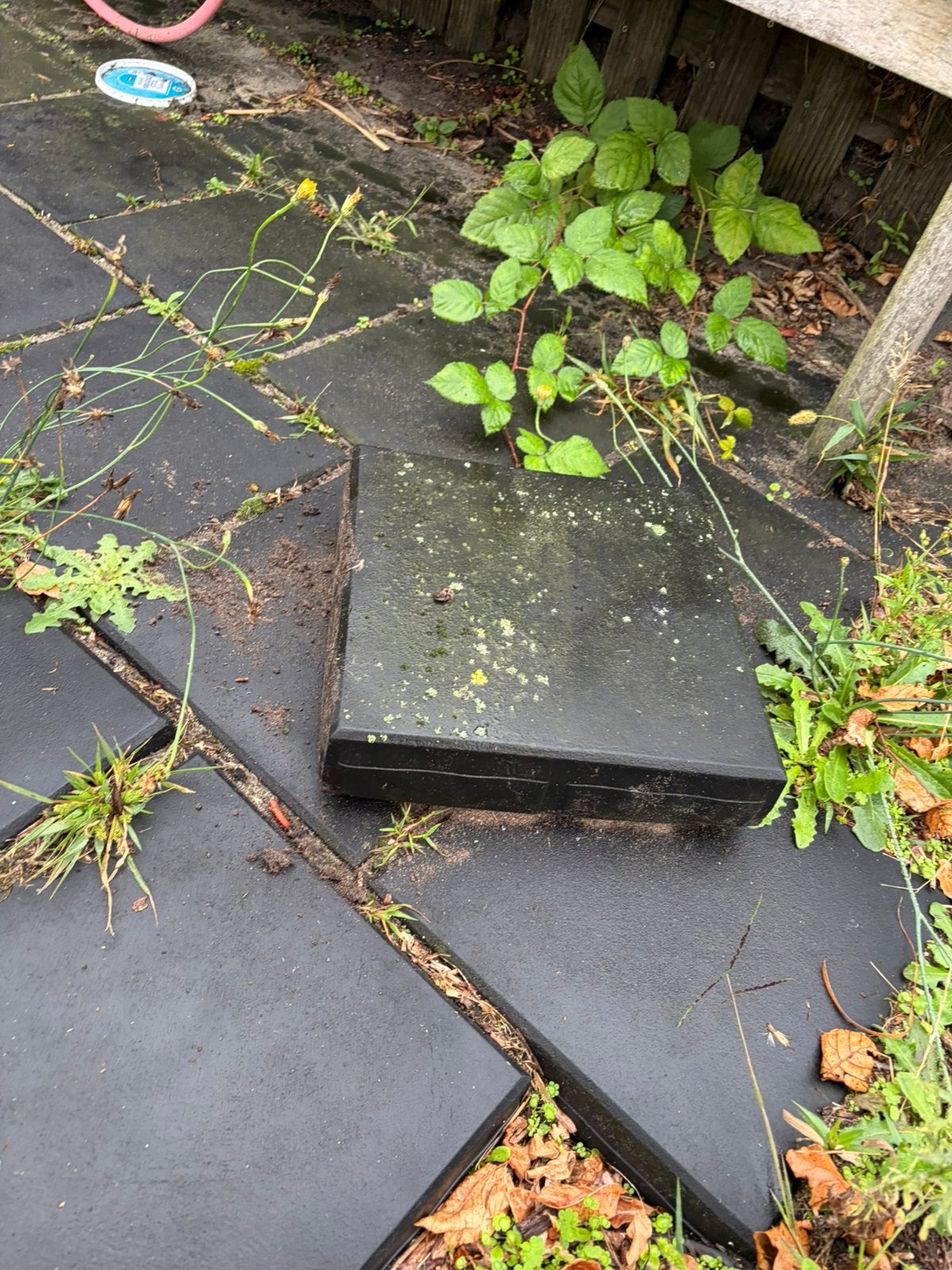 86 Gebruikte rubberen tegels voor tuin of terras 30x30, Ophalen of Verzenden, Gebruikt, Rubber, Overige typen