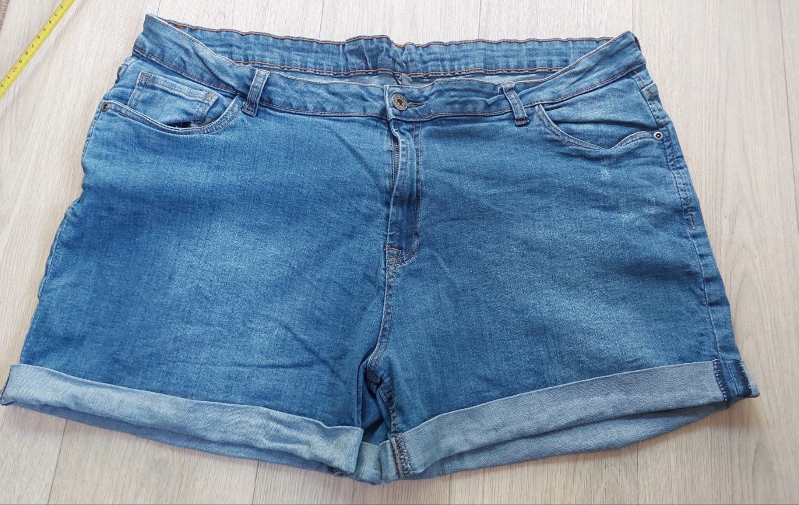 Bermuda maat 48., Kleding | Dames, Grote Maten, Zo goed als nieuw, Broek of Spijkerbroek, Blauw, Ophalen of Verzenden