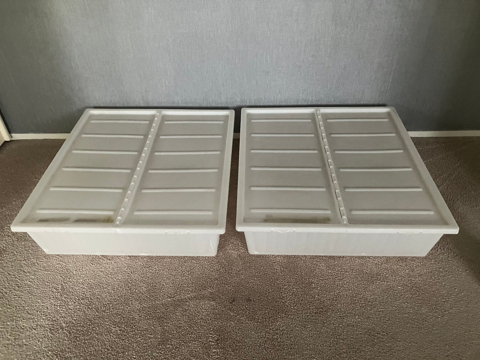 2 handige IKEA DILLING bedbakken deksel | bedopberger bedbox, Ophalen, Eenpersoons, Wit, Overige materialen
