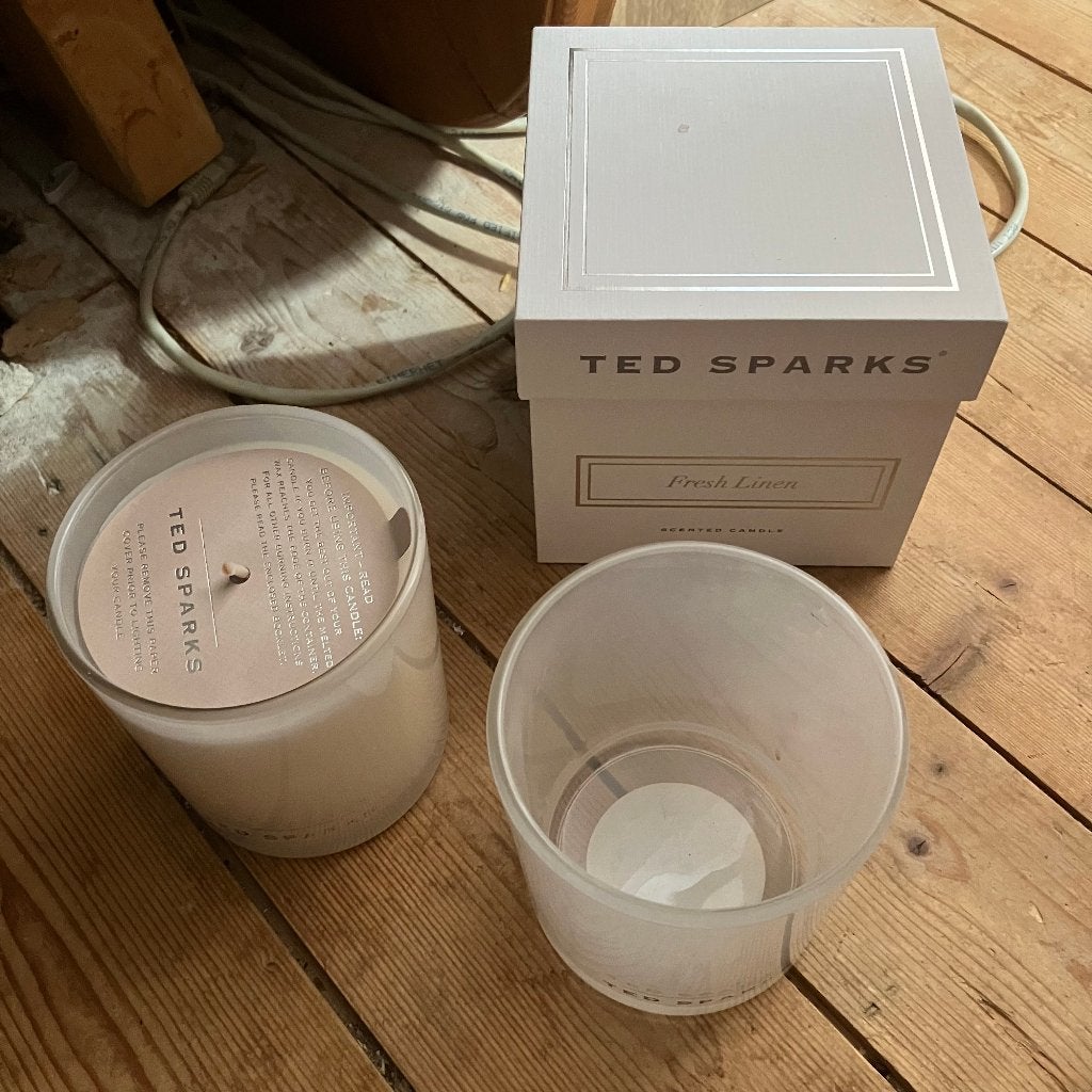 Ted Sparks fresh linnen, Wit, Nieuw, Ophalen of Verzenden, Glas