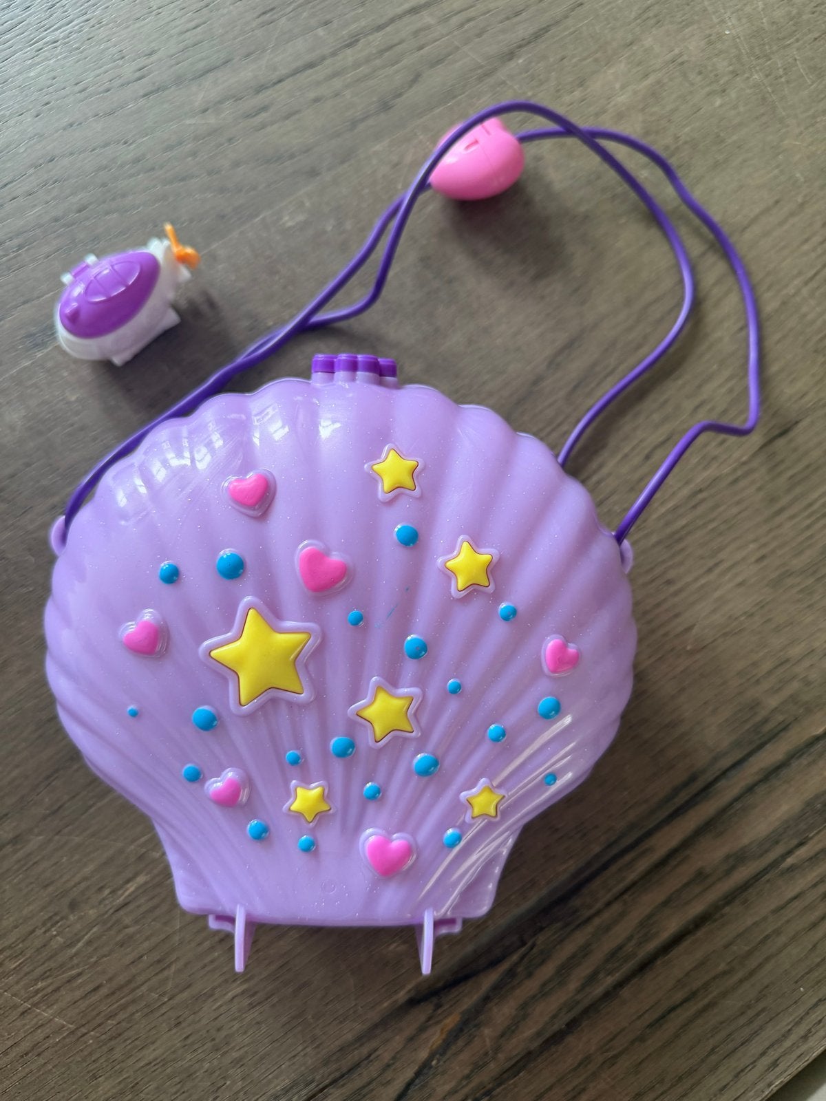 Polly Pocket Zeemeermin Schelp Compact Speelset, Ophalen of Verzenden, Gebruikt, Overige typen