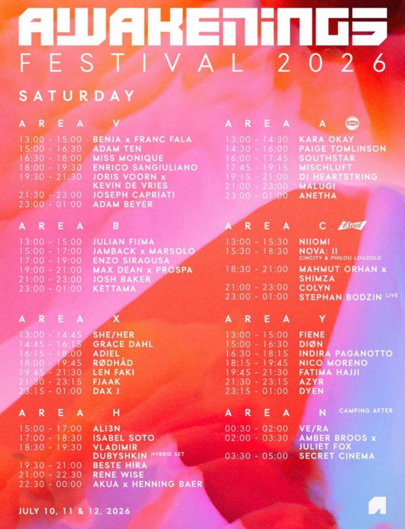 Awakenings 11 july, Eén persoon
