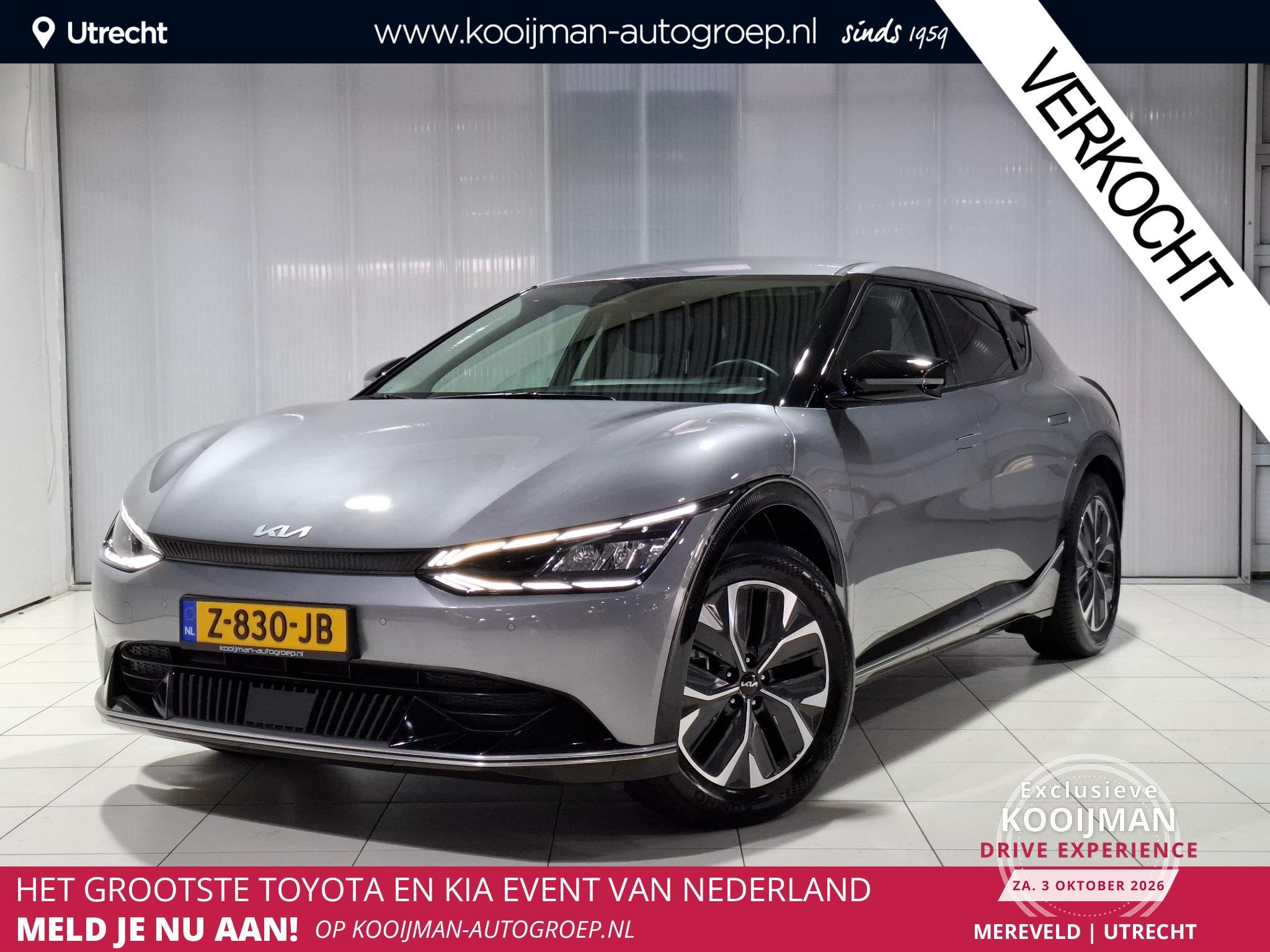 Kia EV6 Plus 77.4 kWh Trekhaak, Btw auto NL auto, Apple Carp