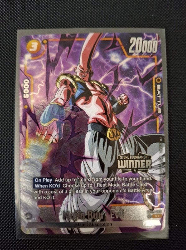 Dragon Ball Fusion World Majin Buu : Evil Winner Promo, Ophalen of Verzenden, Nieuw, Losse kaart, Foil