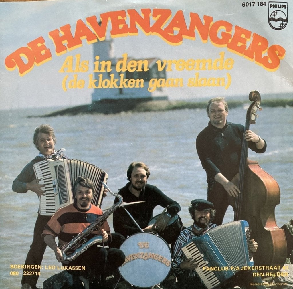 Havenzangers - Als in den vreemde--- vinyl single, Gebruikt, 7 inch, Levenslied of Smartlap, Overige typen