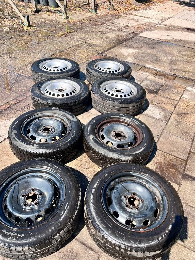 autowielen 16 en 15 inch, Ophalen, Gebruikt