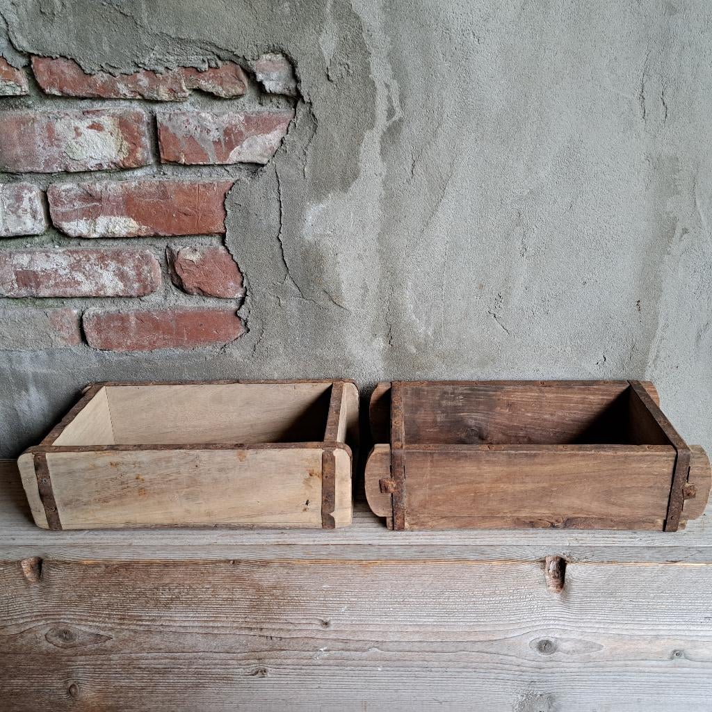 Landelijke houten steenmal steen mal sober stoer *Etage3*, ., Ophalen of Verzenden, Zo goed als nieuw, .