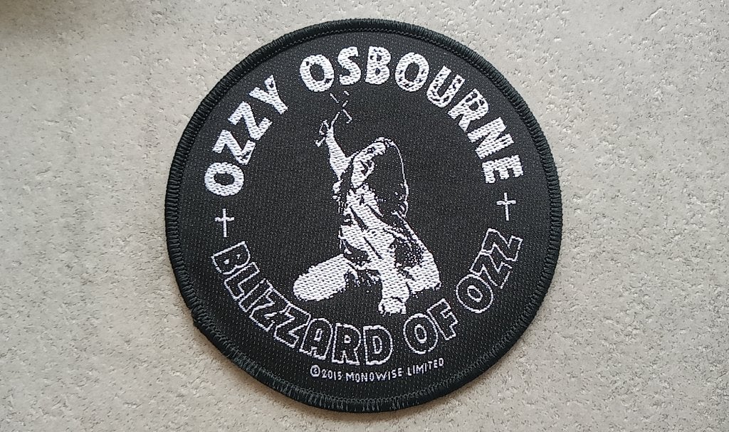 Ozzy Osbourne zeer mooie 2015 blizzard of ozz patch 32, Ophalen of Verzenden, Nieuw, Kleding