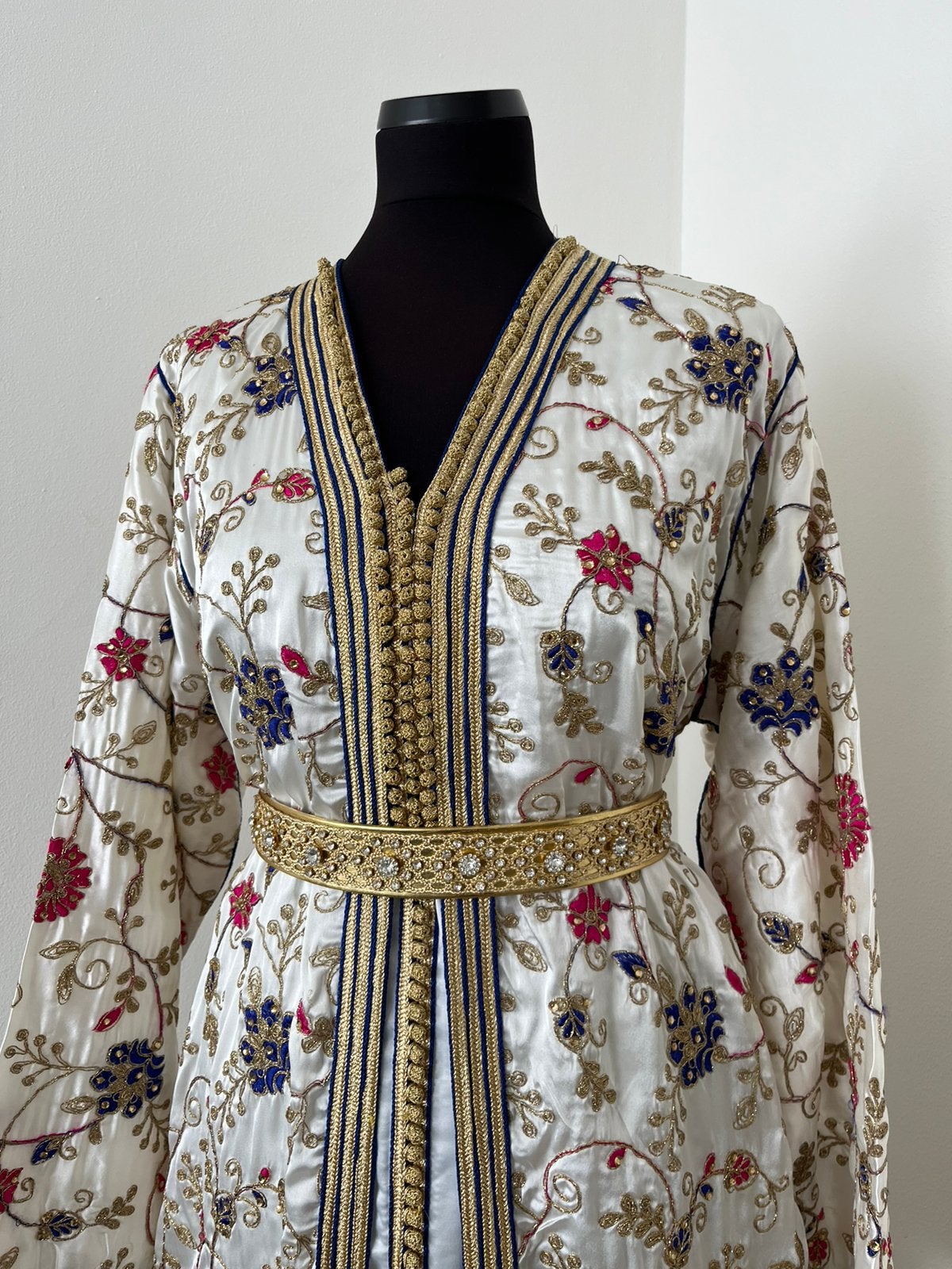 Takshita Marokkaanse jurk, Overige typen, Wit, Maat 42/44 (L), Nieuw