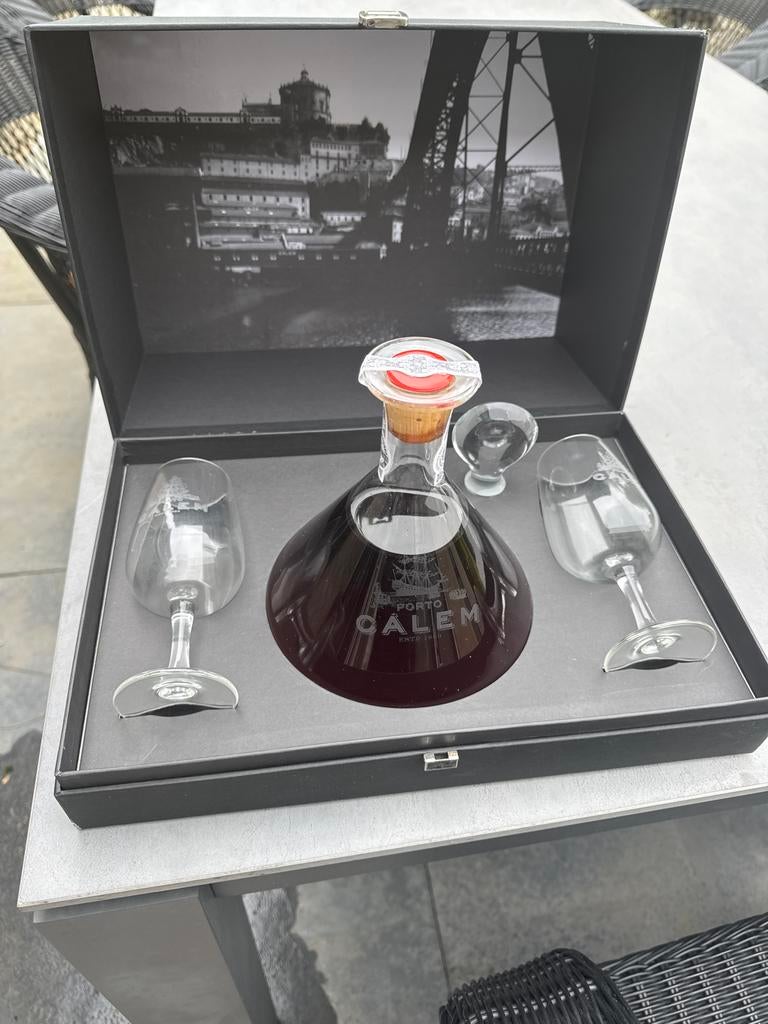 Cálem Port Decanter Set met Glazen, Ophalen of Verzenden, Zo goed als nieuw, Overige gebieden, Port