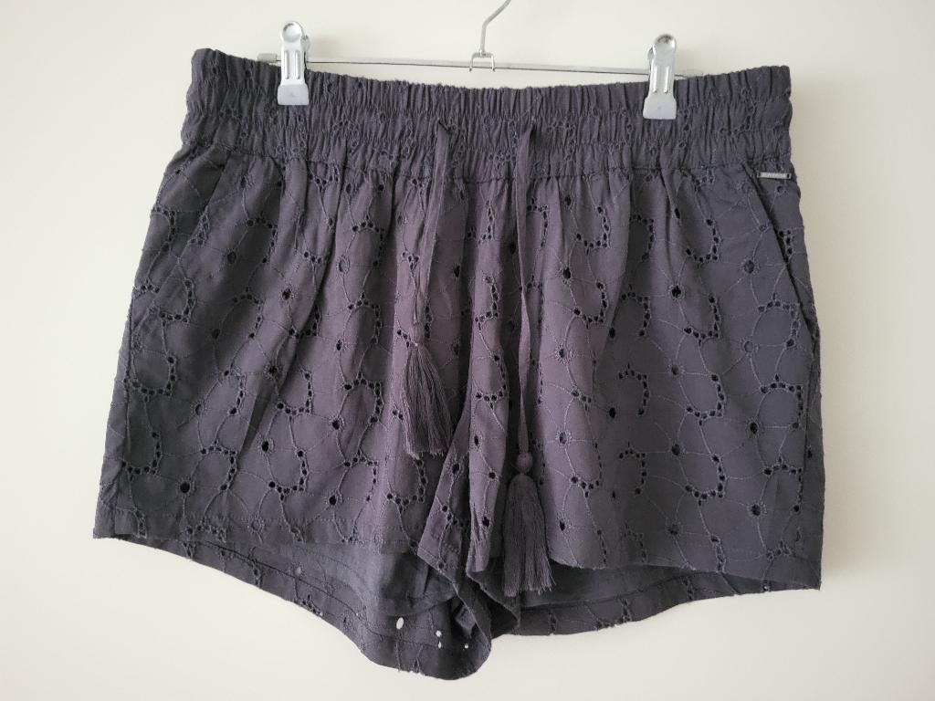 SPS Superstar short/korte broek, antraciet grijs, mt L, Maat 38/40 (M), Kort, Ophalen of Verzenden, Zo goed als nieuw