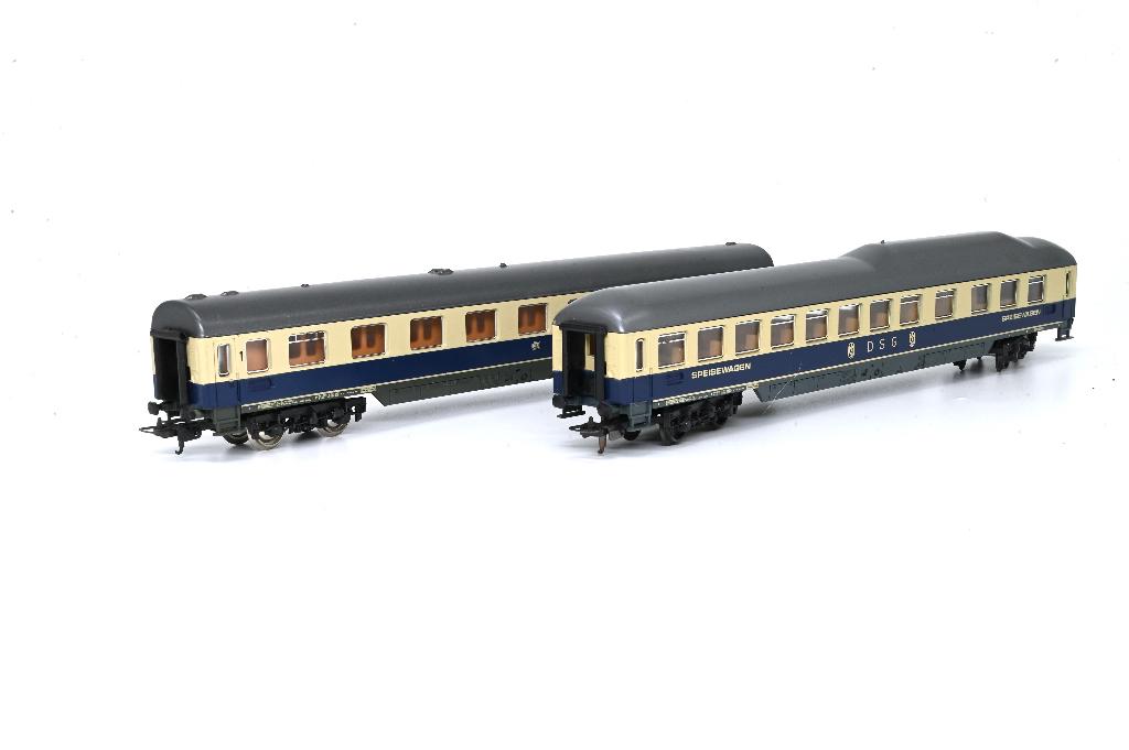 Lima DB 1e kl. rijtuig 309180 en DSG Speisewagen 309182, Gelijkstroom, Verzenden, Wagon, Zo goed als nieuw