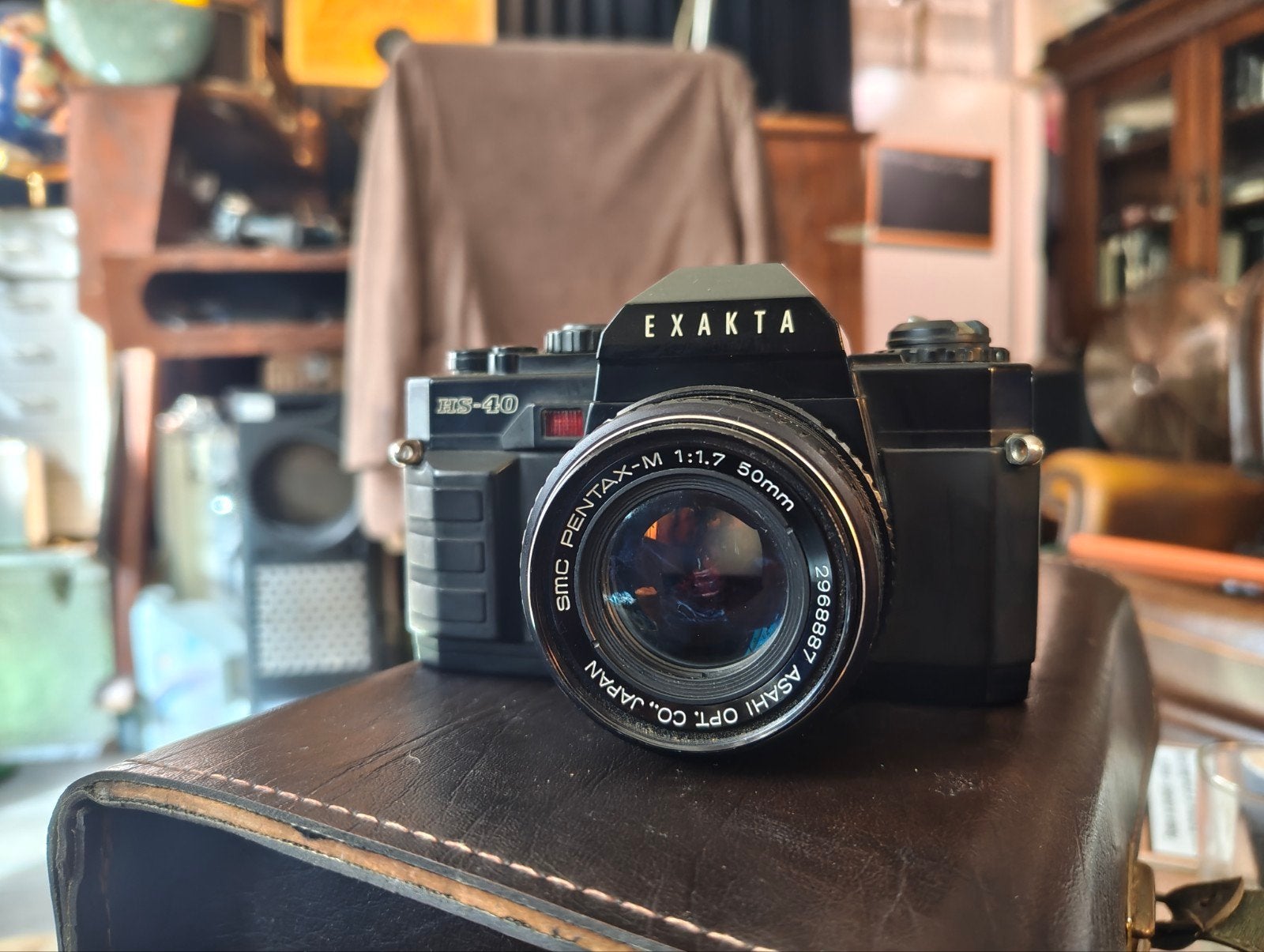Exakta HS-40 Spiegelreflexcamera met Pentax-M 50mm lens, Ophalen of Verzenden