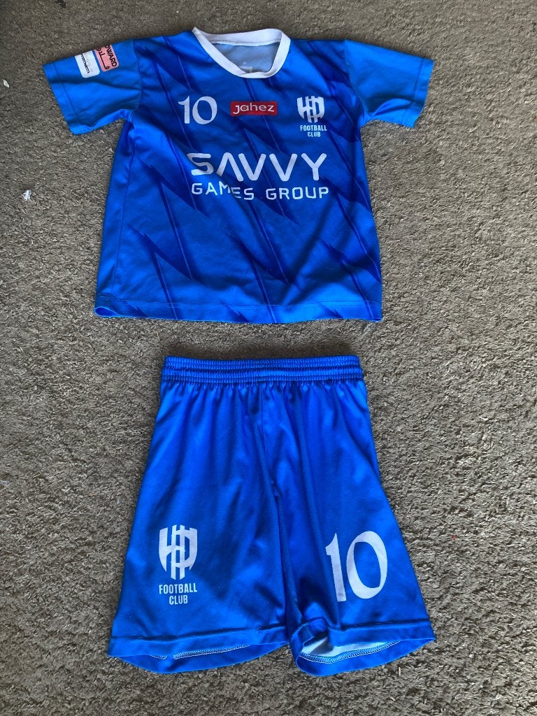 Voetbalpakje Neymar JR.  maat 152, Sport en Fitness, Voetbal, Maat S, Ophalen of Verzenden, Gebruikt, Trainingspak