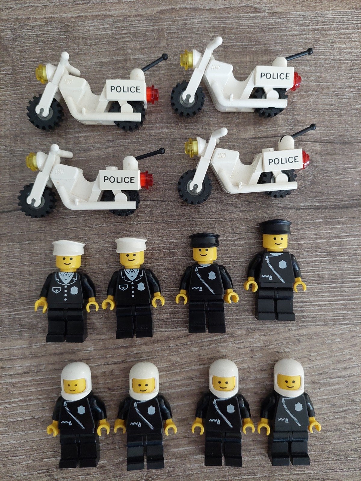 Vintage Lego Politie Minifiguren en Motoren, Kinderen en Baby's, Speelgoed | Duplo en Lego, Ophalen of Verzenden, Gebruikt