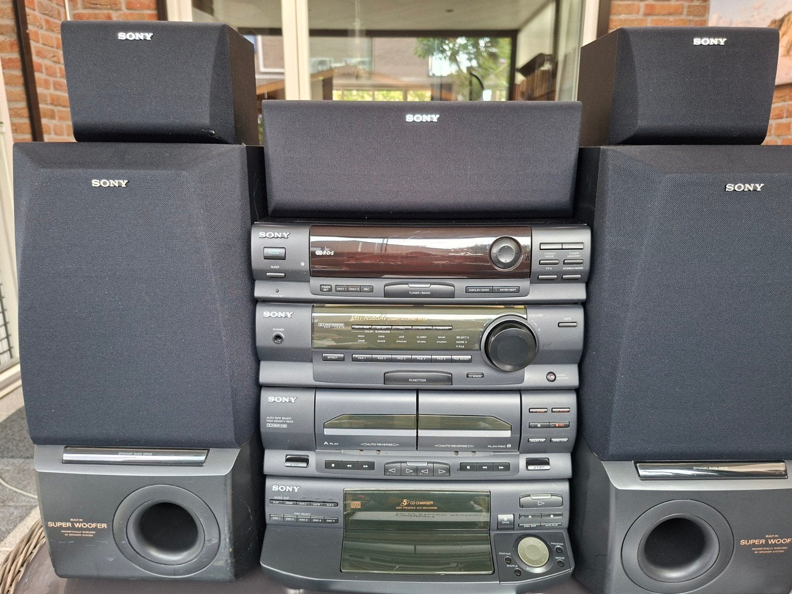 Sony LBT-N555AV Hi-Fi Stereo Systeem met Super Woofer, Ophalen, Gebruikt, Cassettedeck, Sony
