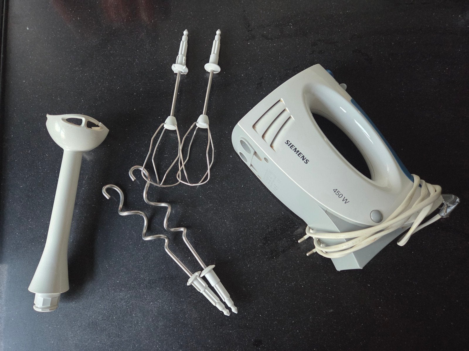 Siemens handmixer 450W, gebruikt, Witgoed en Apparatuur, Keukenmixers, Minder dan 1 liter, Ophalen, Gebruikt, 3 snelheden of meer