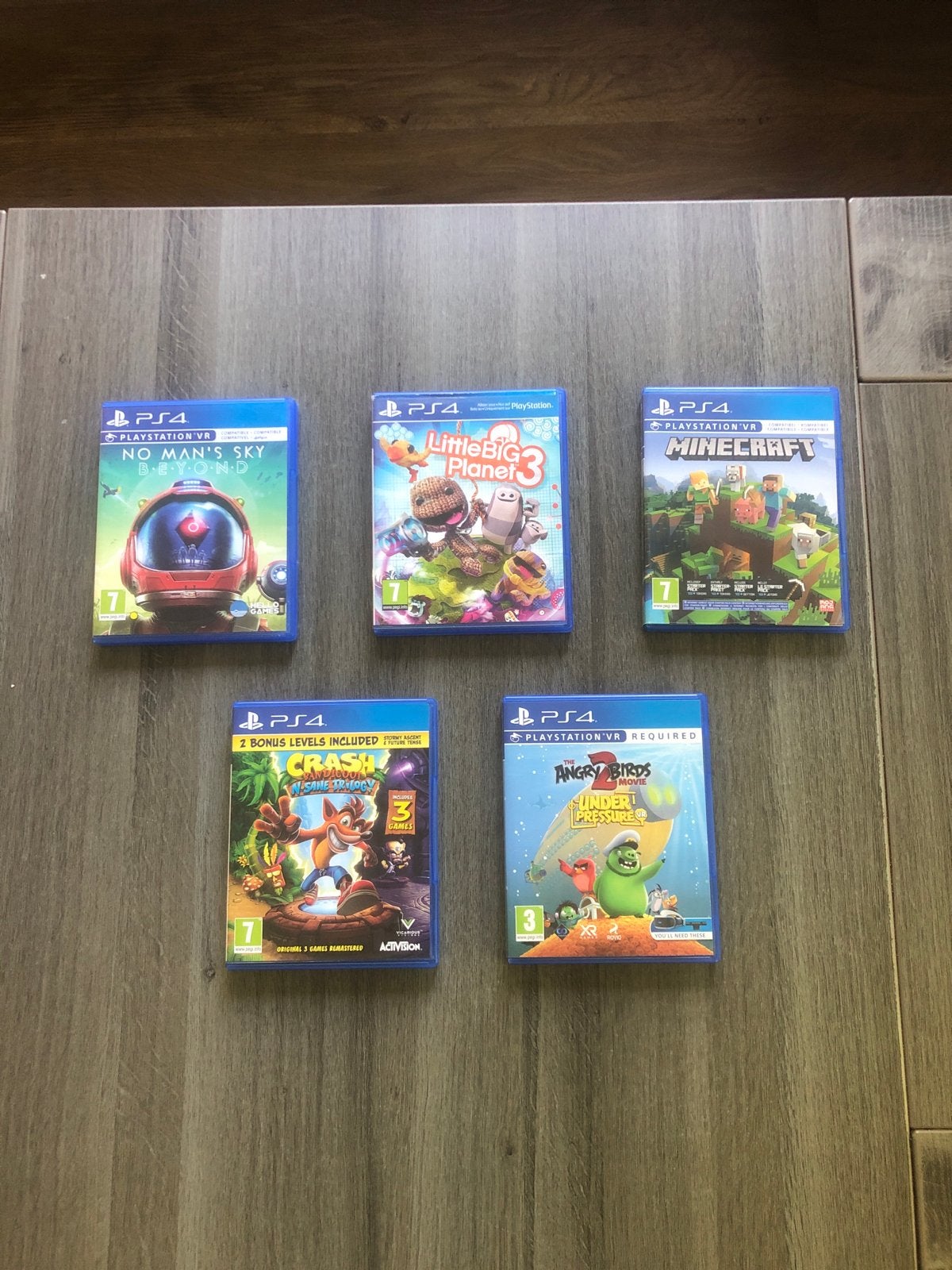 PS4 Games: No Man's Sky, LittleBigPlanet 3, Minecraft, etc., Spelcomputers en Games, Ophalen, Gebruikt, Overige genres, Virtual Reality