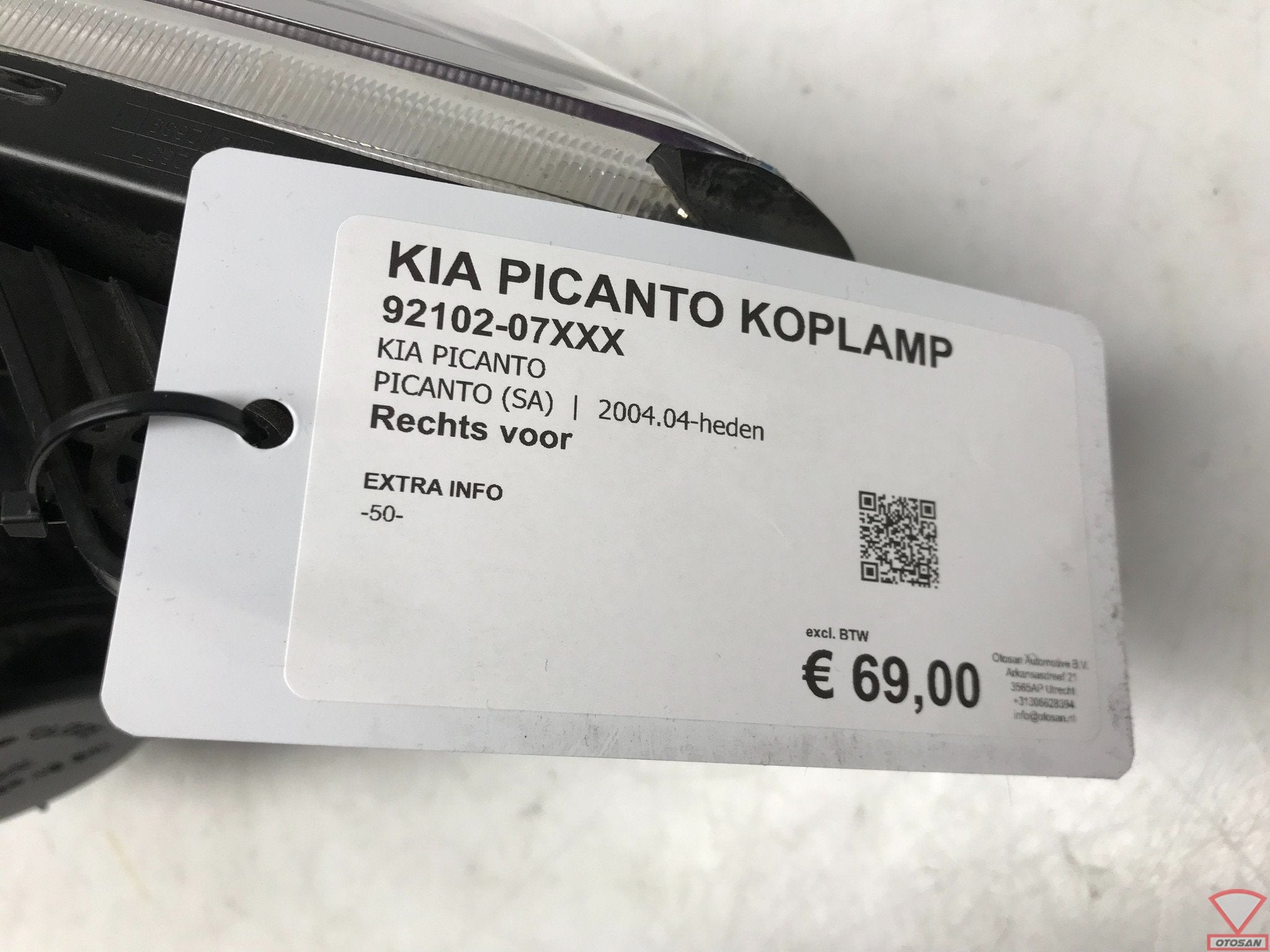 Kia Picanto 2008 Koplamp Halogeen Rechts Voor, Heolleung-ro 12
06797  Seoul, Ophalen of Verzenden, Info@kia.com, Kia Corporation