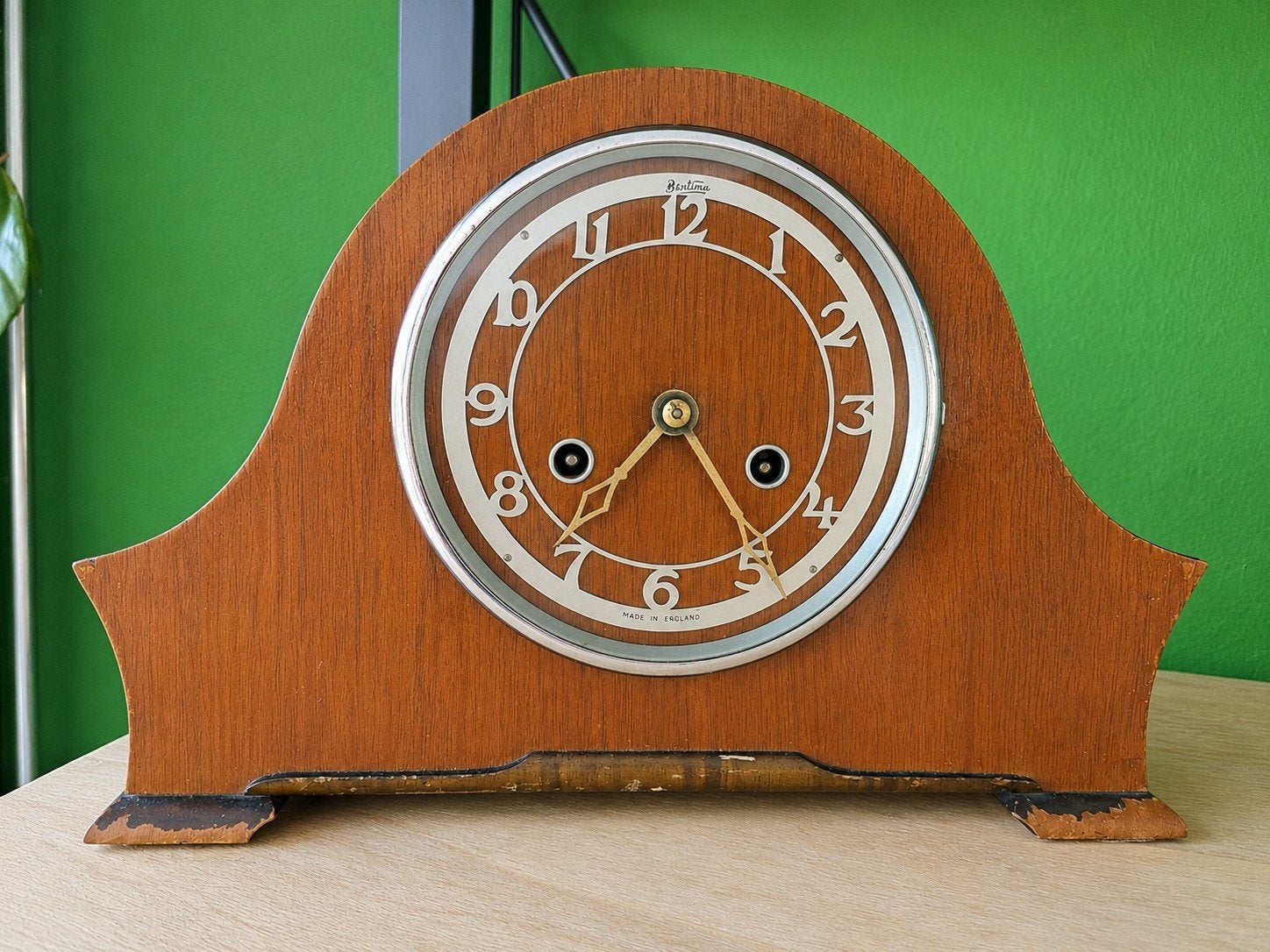 Vintage Mantle Klok - Made in England, Ophalen
