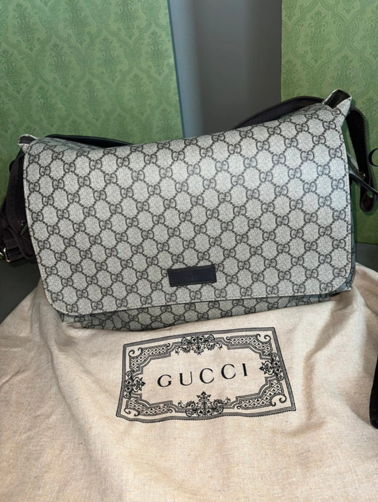 Originele Gucci luiertas – compleet met bon & toebehoren, Ophalen, Gebruikt