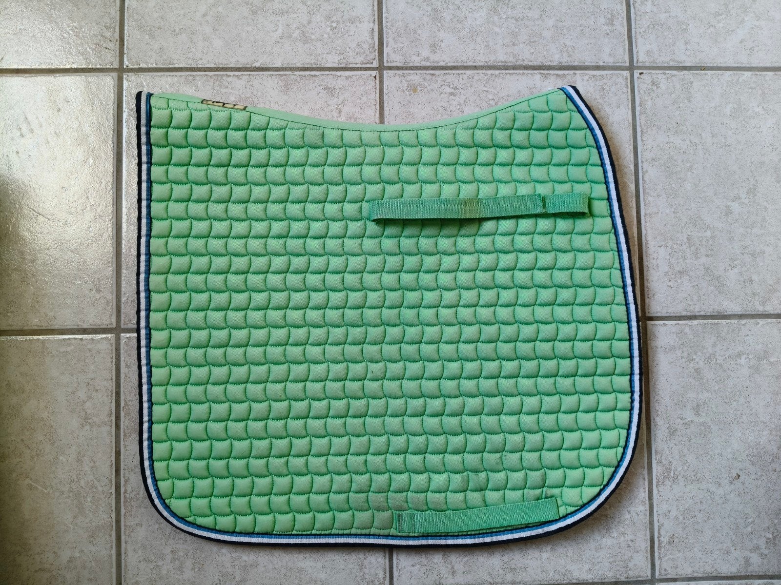Groen Eskadron dekje Full dressuur, Dieren en Toebehoren, Full (L), Gebruikt, Katoen, Dressuurdekje