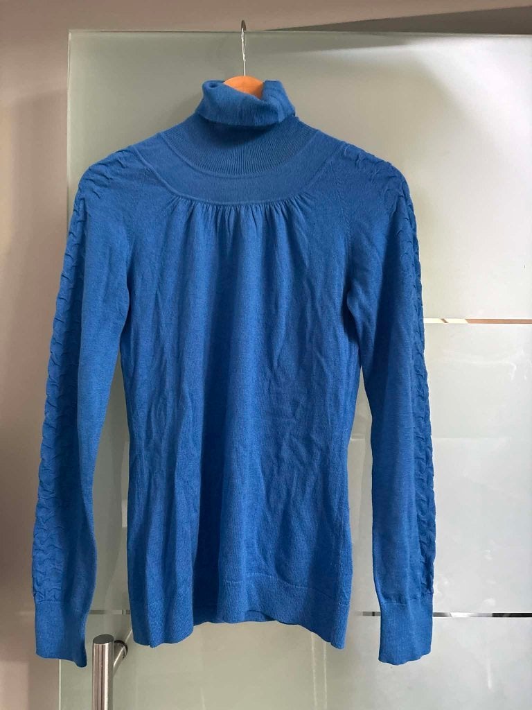 Hugo Boss (Boss Orange) Coltrui, Blauw, Ophalen of Verzenden, Zo goed als nieuw, Maat 36 (S)