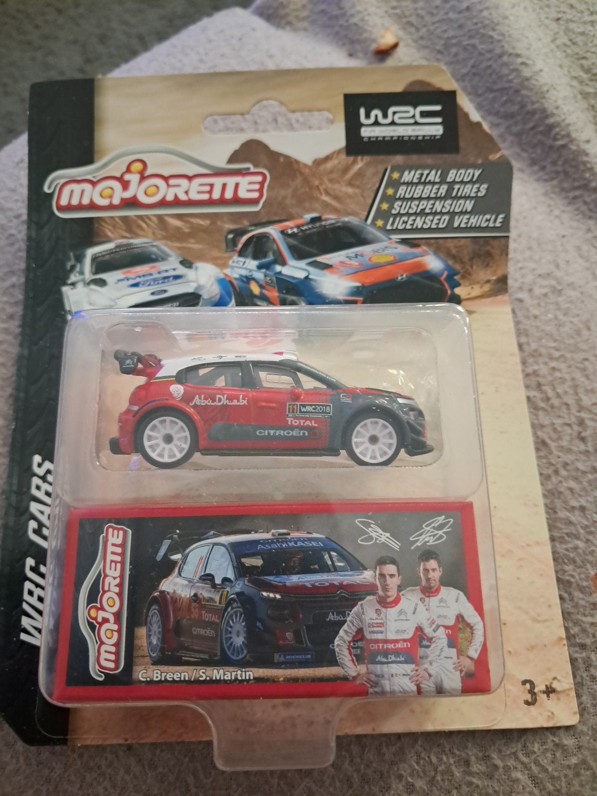 Majorette Citroën C3 WRC 2018 nieuw in verpakking rally, Ophalen of Verzenden, Nieuw, Auto