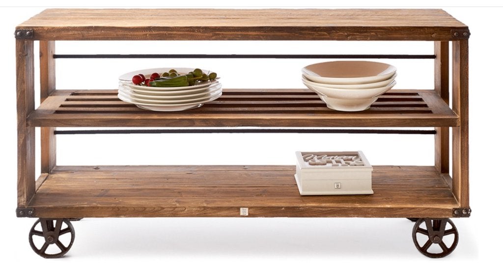 Riviera Maison Old Mill Display Cabinet low, Ophalen, Zo goed als nieuw, 25 tot 50 cm, Minder dan 100 cm