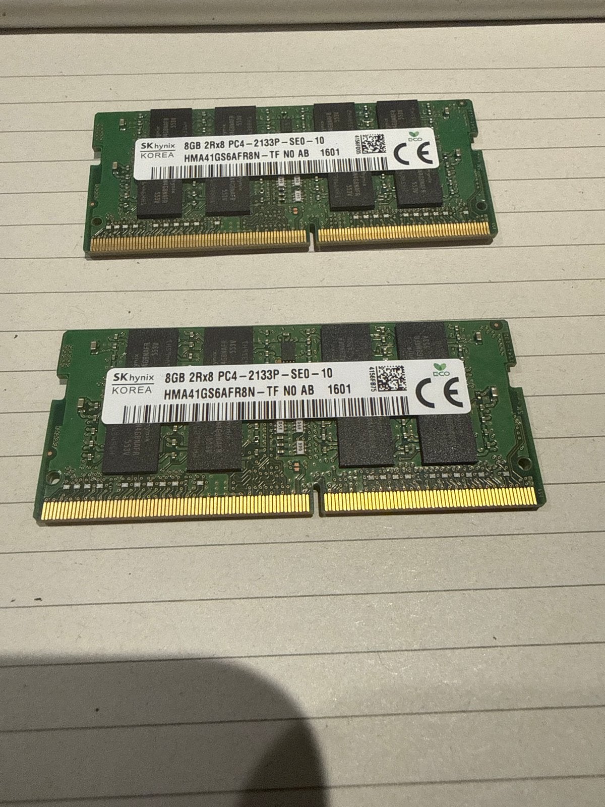 SK Hynix 16GB (2x8GB) DDR4 RAM voor Laptop/Desktop, Computers en Software, RAM geheugen, Gebruikt, DDR4, Ophalen of Verzenden