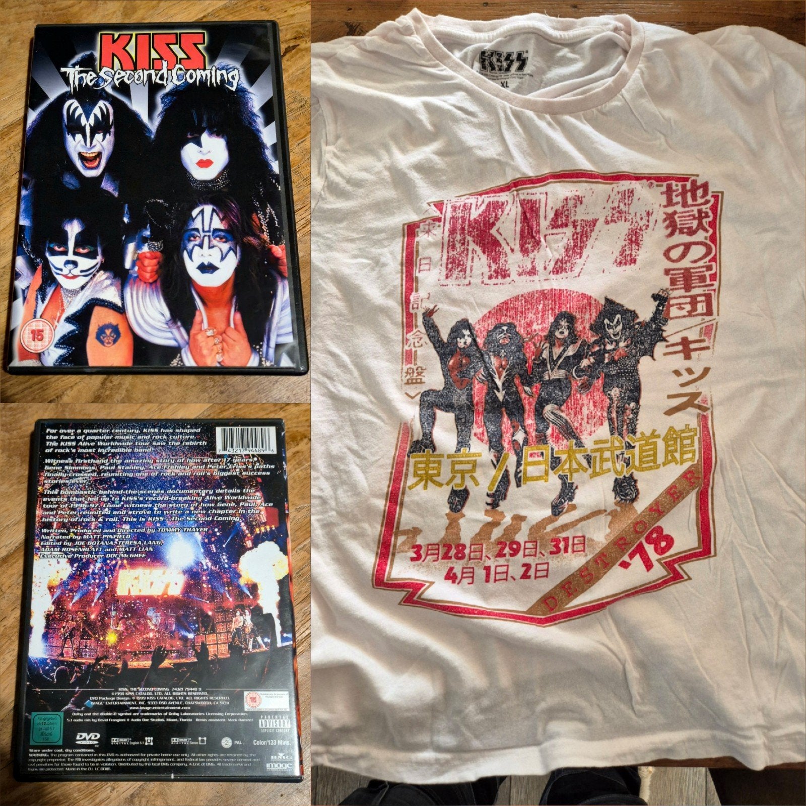 Kiss Destroyer t-shirt XL maar valt als L., Verzamelen, Muziek, Artiesten en Beroemdheden, Ophalen of Verzenden, Zo goed als nieuw
