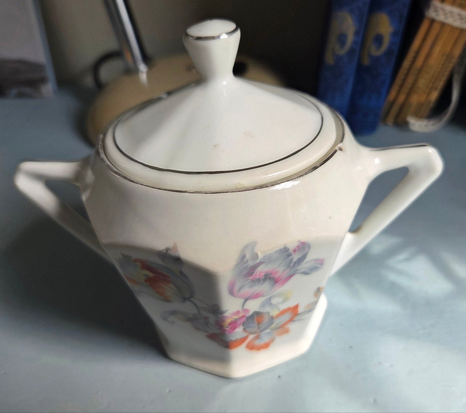 Porseleinen Franse Art Deco suikerpot, Antiek en Kunst, Ophalen of Verzenden