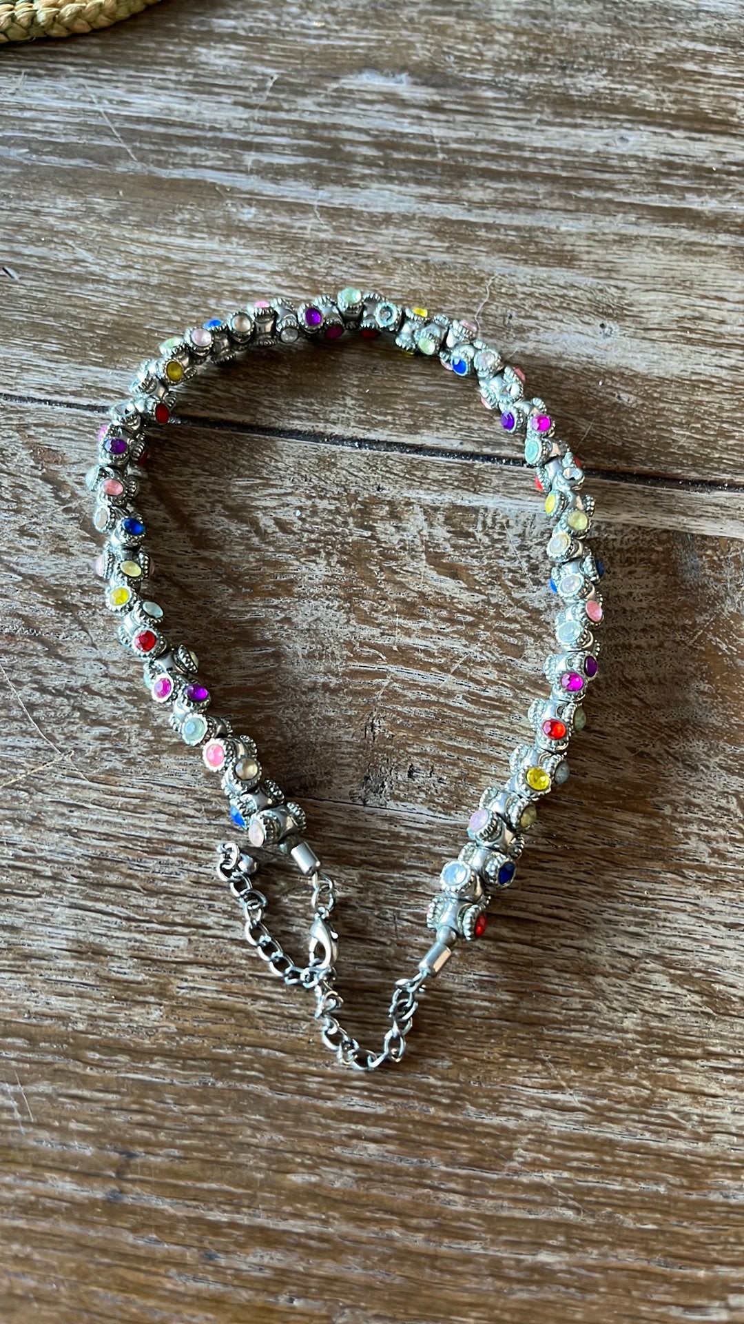 Originele Vintage OTAZU Tonnetjes Ketting / Barrel Necklace, Ophalen of Verzenden, Zo goed als nieuw, Overige materialen