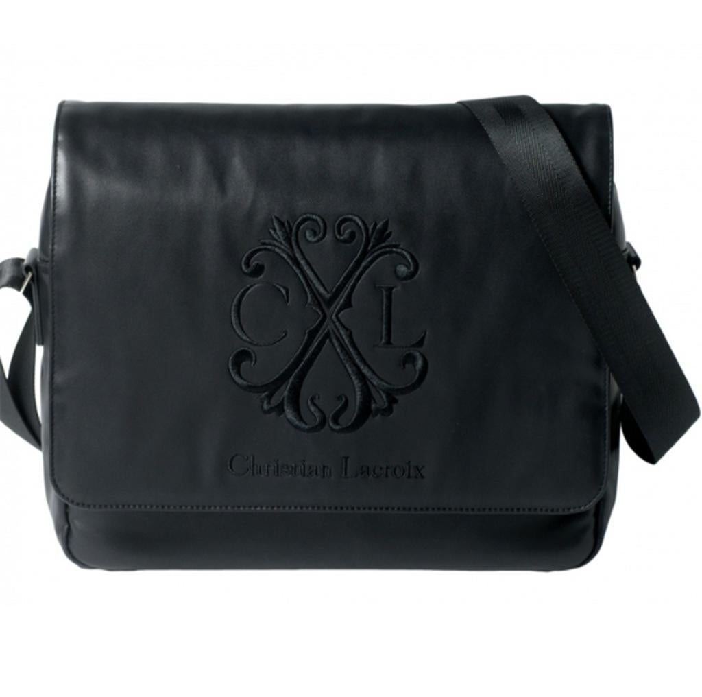 Christian Lacroix Zwarte Schoudertas, 17 inch of meer, Ophalen of Verzenden, Zo goed als nieuw, Zwart