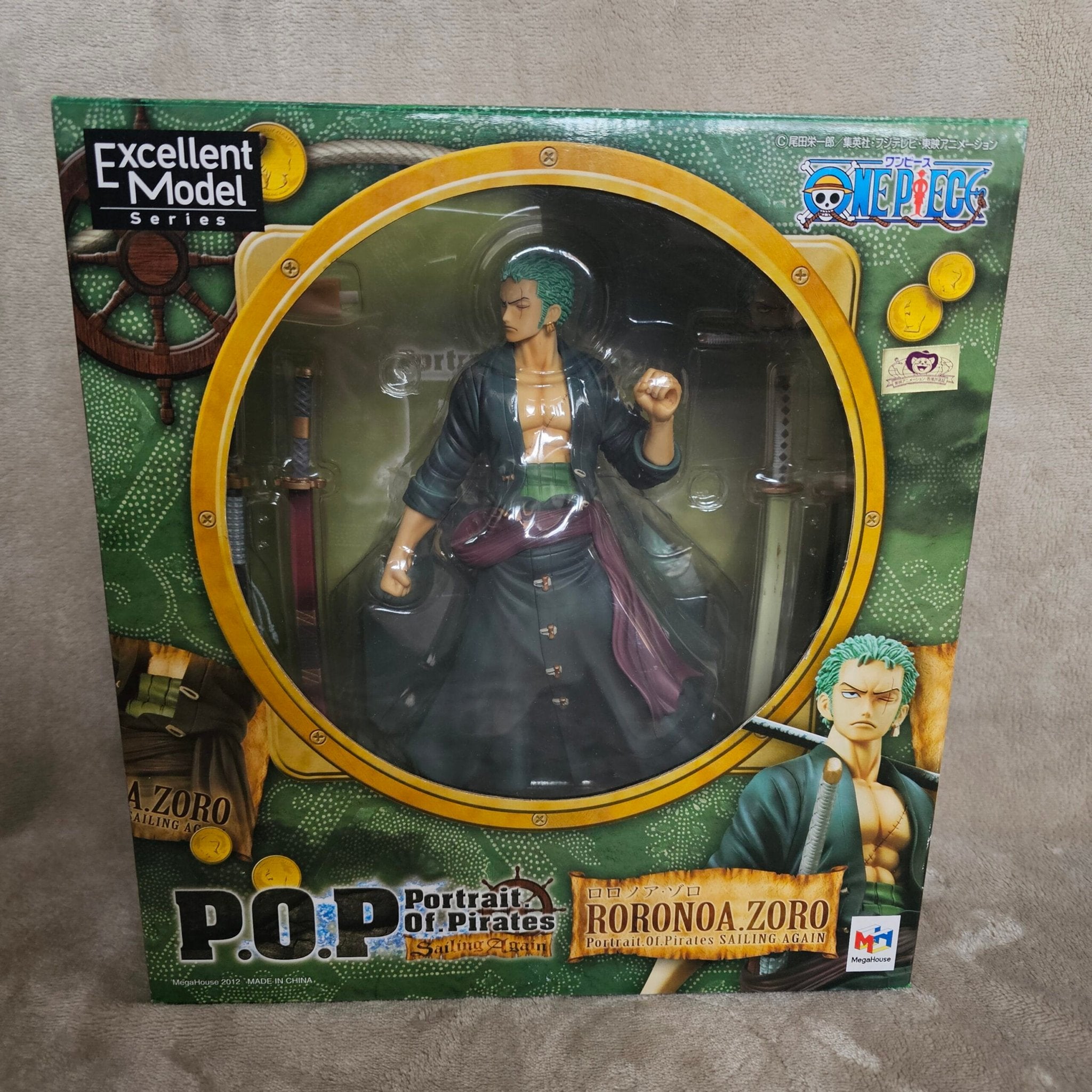 One Piece | P.O.P. Sailing Again Roronoa Zoro 1/8 | MegaHous, Verzamelen, Ophalen of Verzenden, Zo goed als nieuw