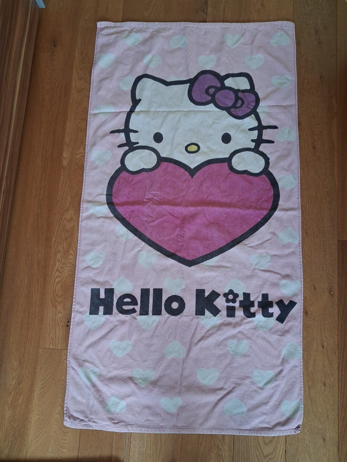 Grote handdoek/strandlaken Hello Kitty, Ophalen of Verzenden, Gebruikt