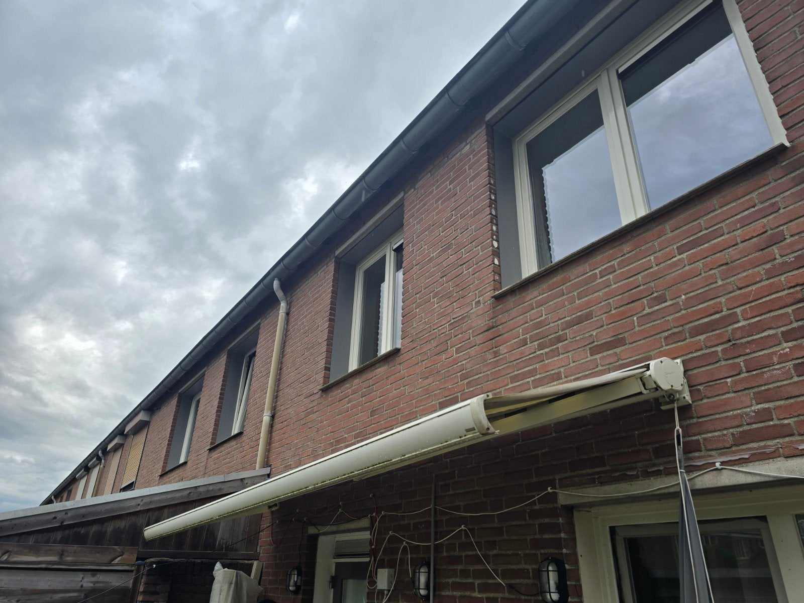 Zonnescherm, Tuin en Terras, Zonneschermen, 150 tot 300 cm, Ophalen of Verzenden, Gebruikt, Knikarmscherm