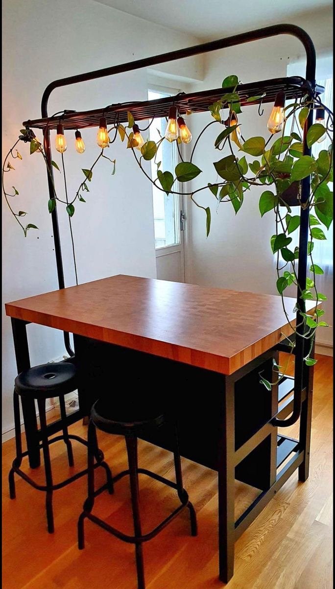 Vadholma keukeneiland Ikea, Ophalen, Zwart, 50 tot 100 cm, Zo goed als nieuw