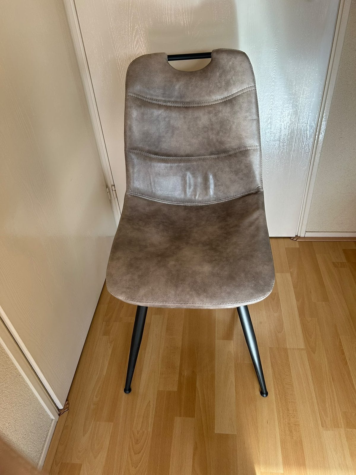 Eetkamerstoelen 6 stuks beige/taupe, Ophalen, Zo goed als nieuw, Overige kleuren, Vijf, Zes of meer stoelen